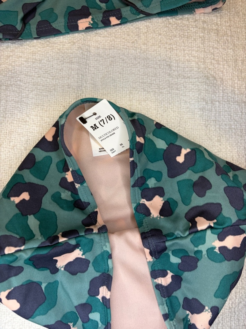 NWT Art Class Girls Bikini Set Leopard Print High Waist Swimsuit Large 10/12 - Picture 4 of 5